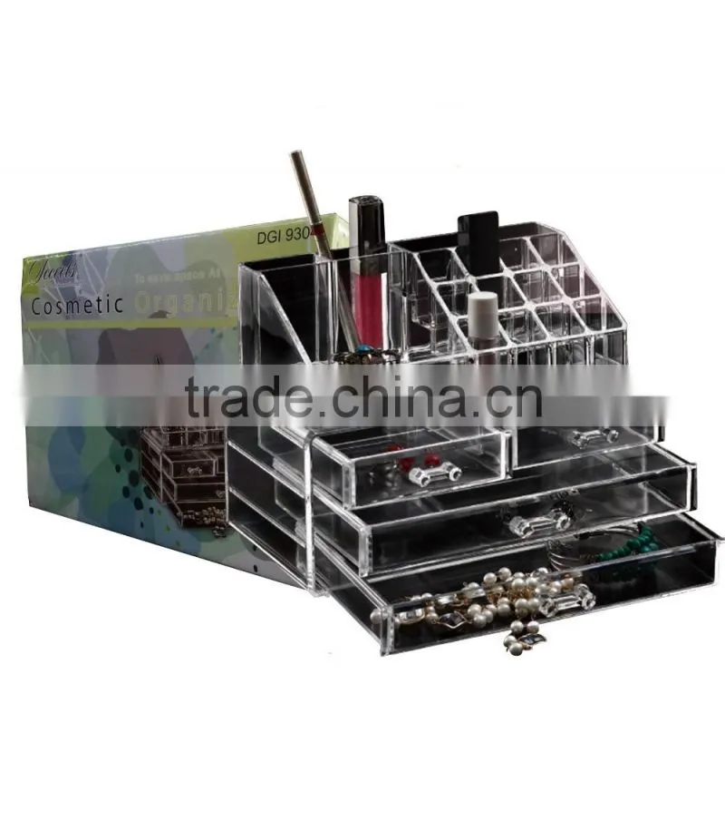 Acrylic cosmetic brush holder make up brushes display racks