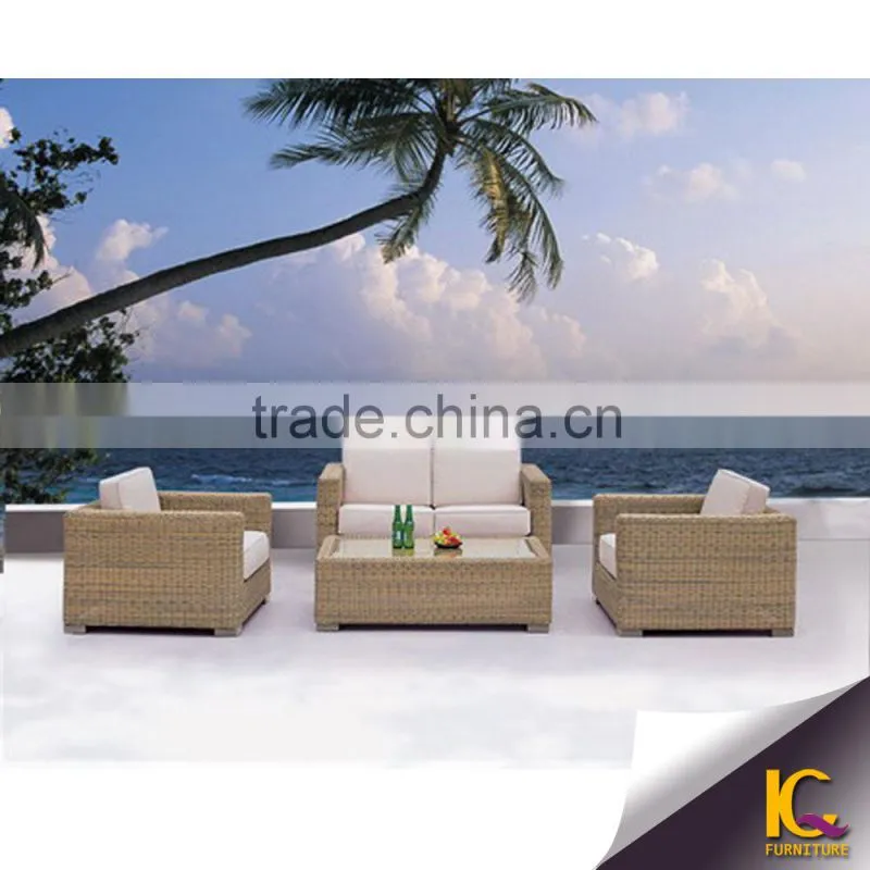PE rattan sofa good quality sectional set sofa furniture price list