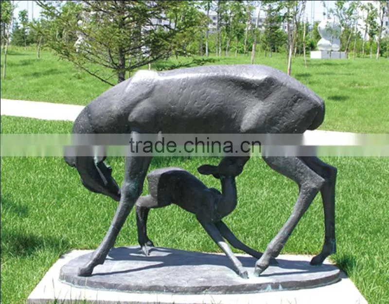 copper/bronze animal statue
