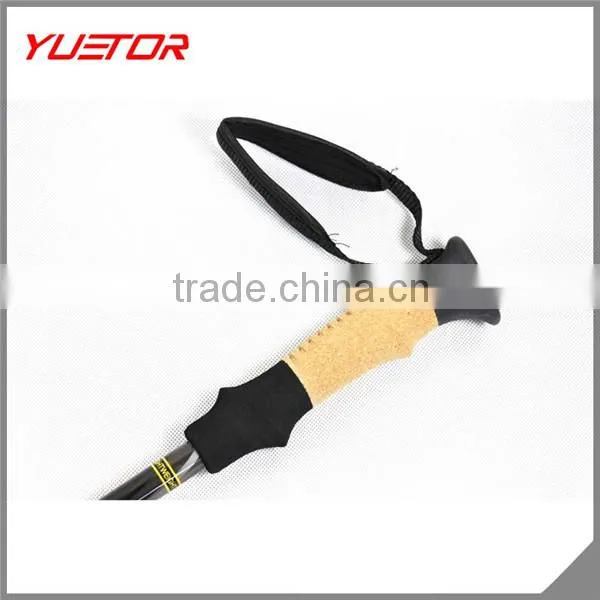 Cork Handle Material and Carbon Fiber Shaft Material carbon fiber telescopic trekking pole