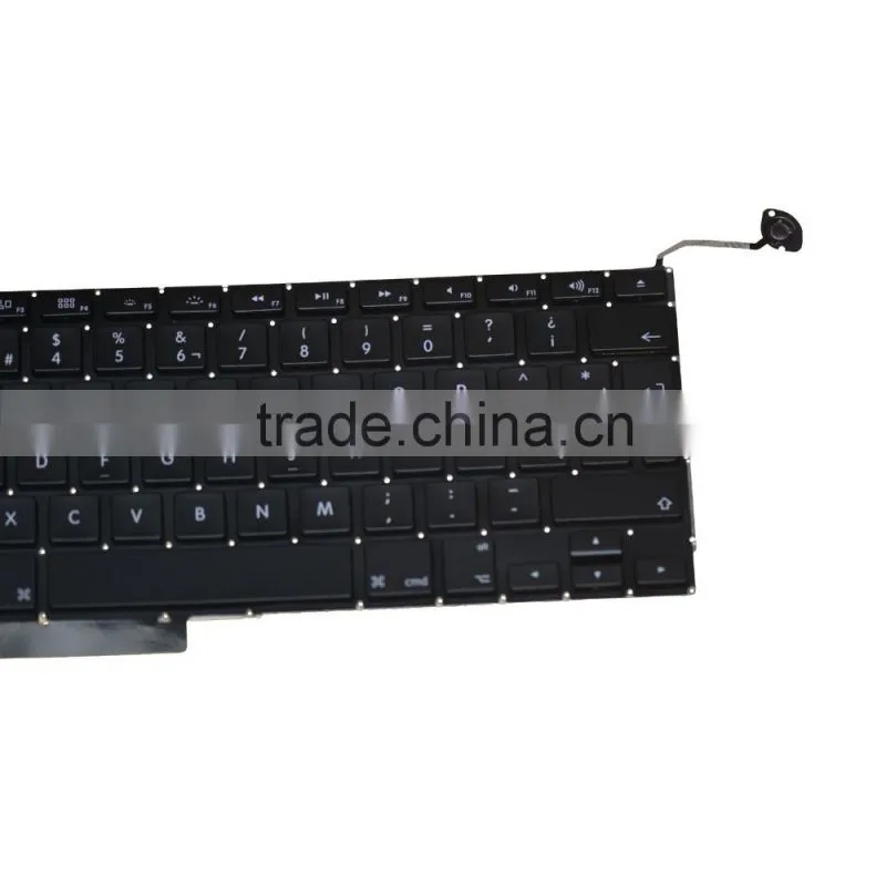 Professional Spanish keyboard Replacement For Laptop Macbook Pro A1286 2008-2012