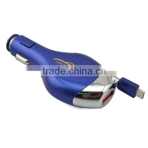 rapid dual car charger with micro usb