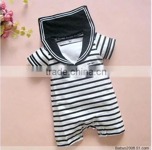 2016 New Arrival Children Clothes Summer Nevy Model Baby Romper Short Sleeve Babysuit Jumpsuits