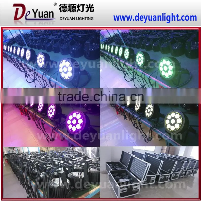 China small outdoor 7pcs*12w rgbw uv led par light dj equipment