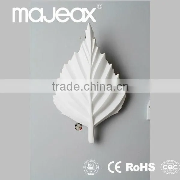 Fancy Plaster decorative lights leaf wall light