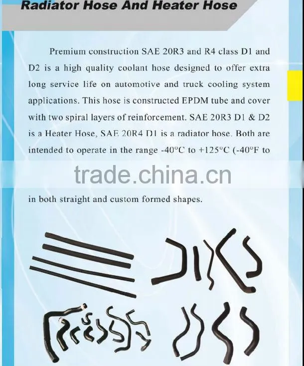Chevrolet/Opel (lower&upper)Radiator Hose with protective sleeve