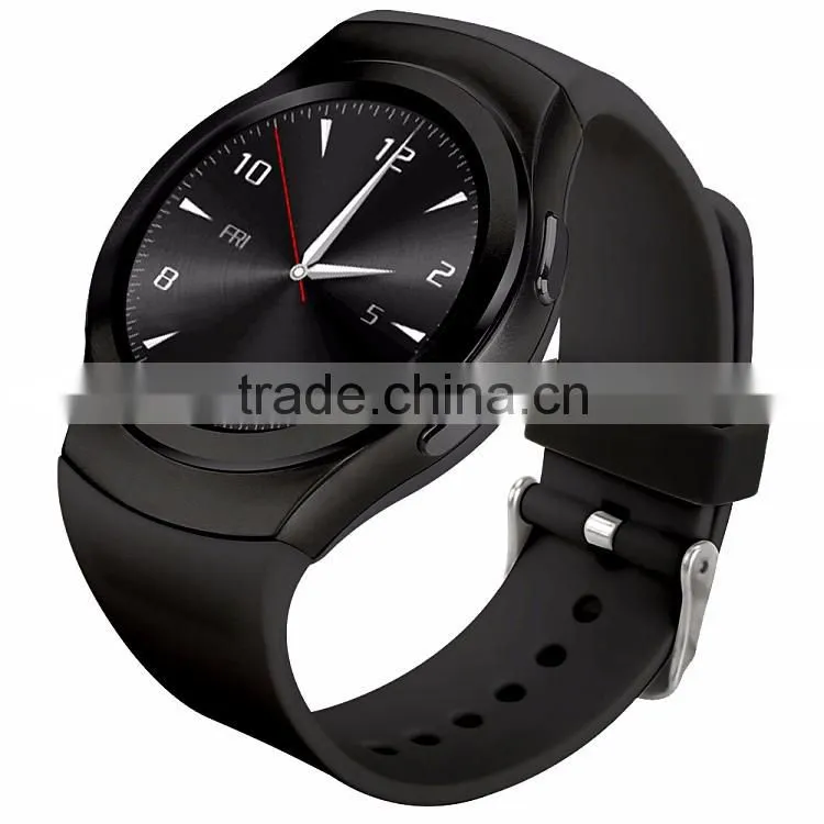 GSM smart watch phone G3 with round panel/touch display/heart rate/round watch phone
