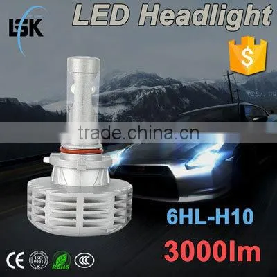 Newest G6 h7 25w 3000lm fanless h7 led headlights super bright all in one h7 led