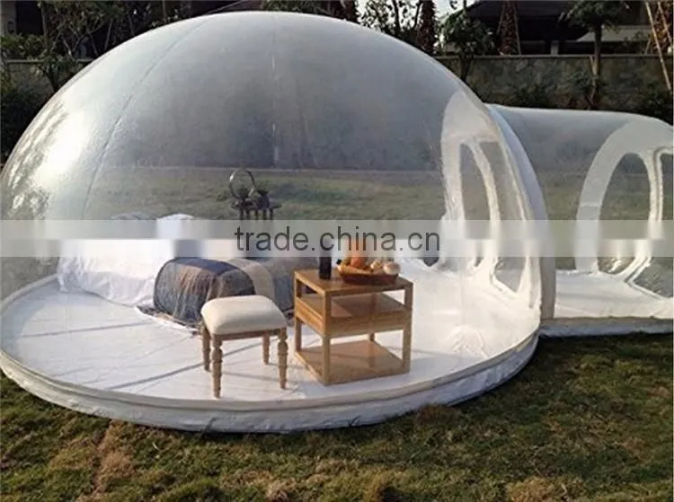 Clear Inflatable Lawn Tent Inflatable Bubble Dome Tent Camping Igloo Inflatable Clear Tent