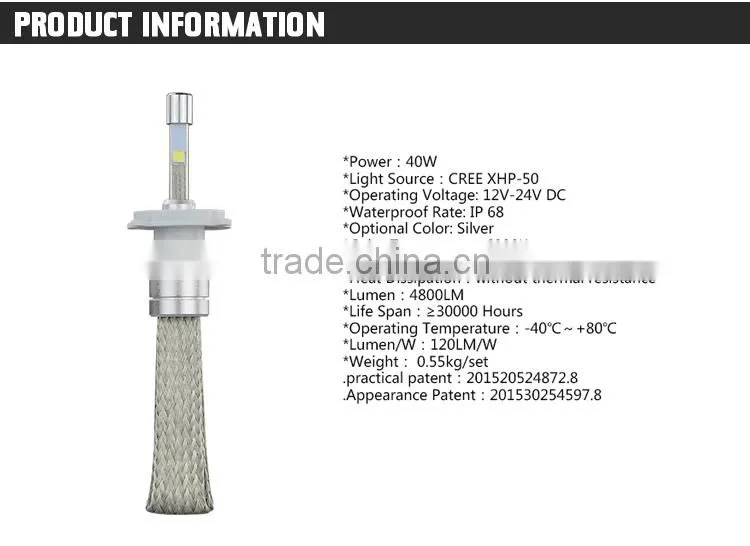IP68 6000k Toyota Corolla Headlight Bulb H4 H5