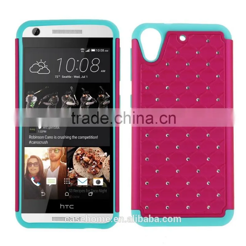 2016 New Glitter Diamond Tough Hybrid Shockproof Armor Cover Case For HTC Desire 626 626S