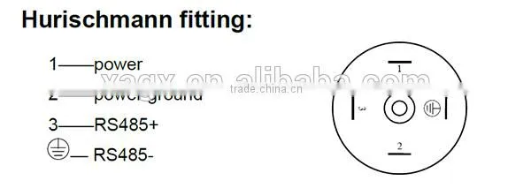 Digital RS485 piezoresistance water oil air pressure sensor