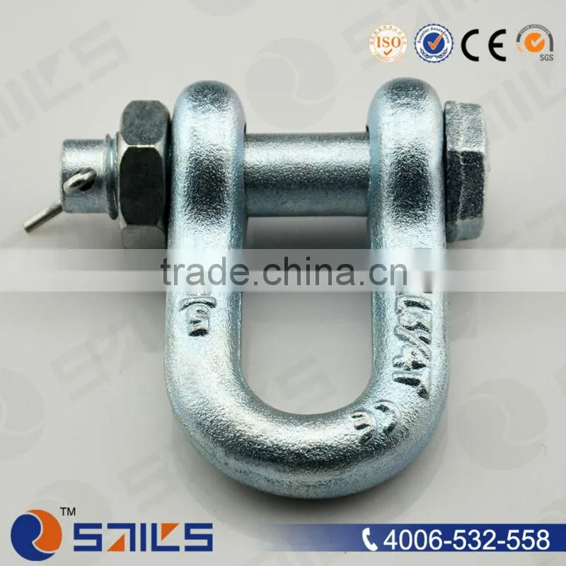 trawling adjustable steel lifting chain key pin shackle