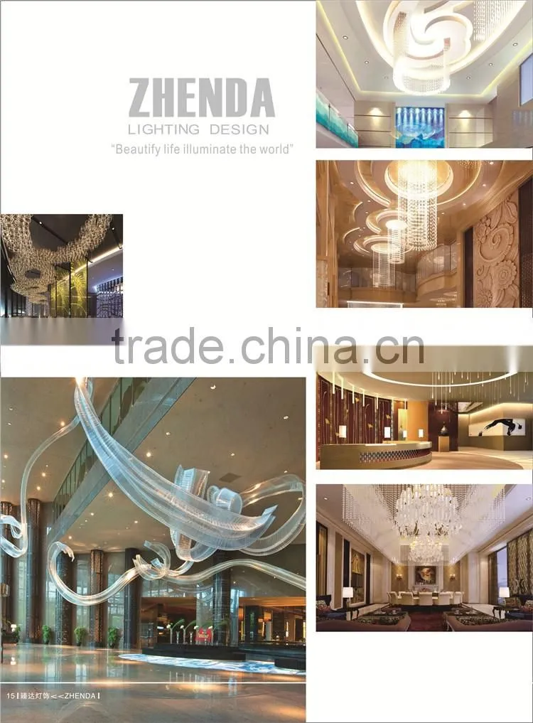 hotel project crystal lamp from GuZhen crystal lighting manufacturer