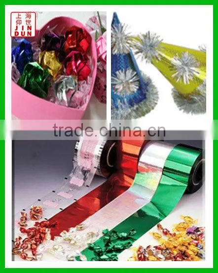 high gloss metallized PET film