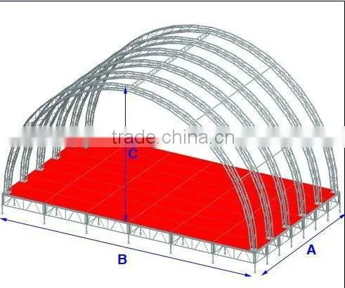 truss frame,booth truss,hinge section for truss