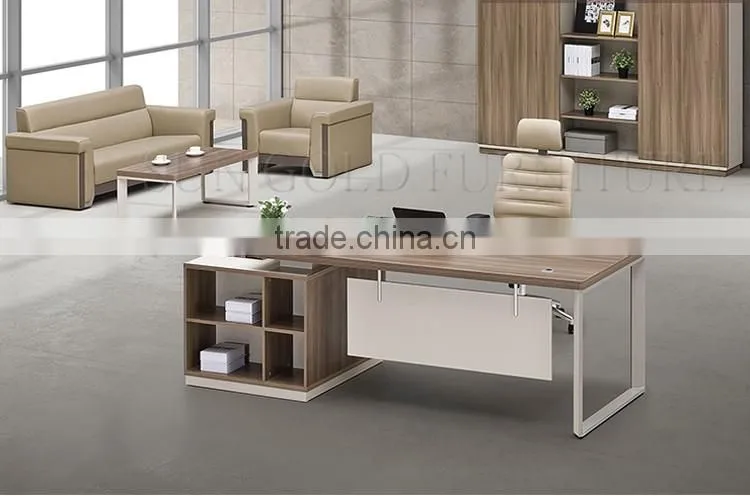 Metal frame office computer table desk furniture designs (SZ-ODB356)
