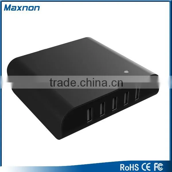 5 port USB Charger Rapid Charge For iphone And More - Powerful Smart multi USB Charger