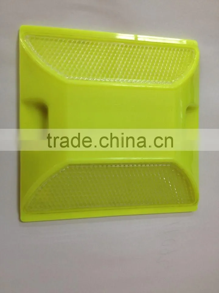 road stud reflector on highway reflective