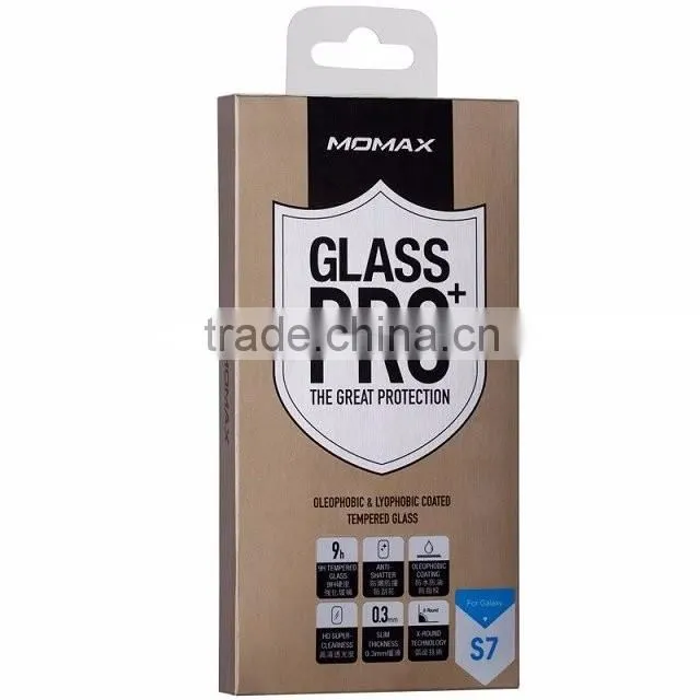 Momax Nanometer Tempered Glass Screen Protector for Samsung S7 Anti Scratch 0.3MM 2.5D Clear Screen Protective Film TB-0299
