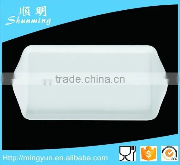 Plastic serving tray