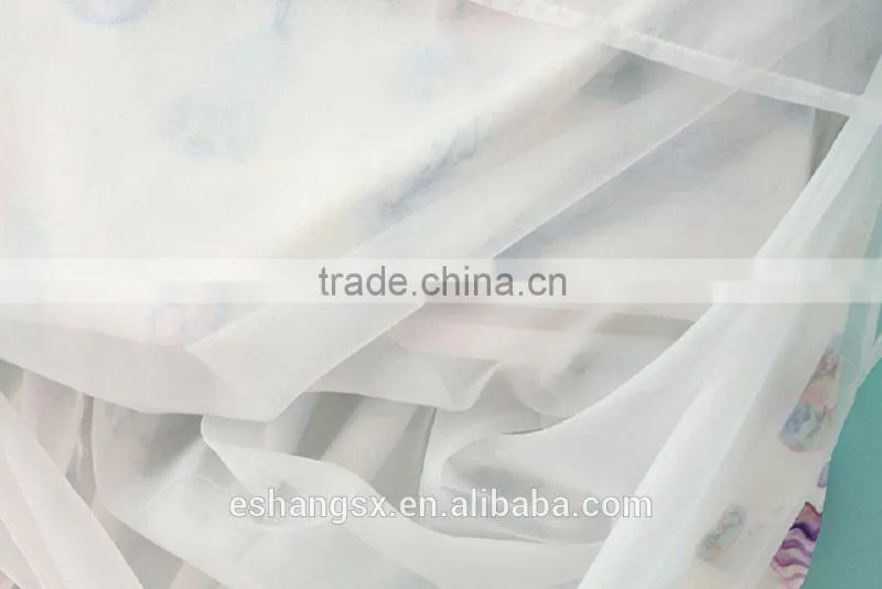 Ladies chiffon printed new model dress