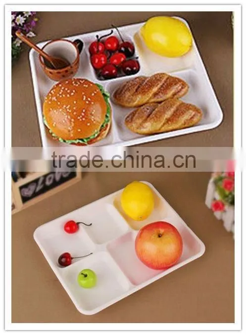 Disposable Biodegradable 5-compartment Ovenable Paper Food Tray