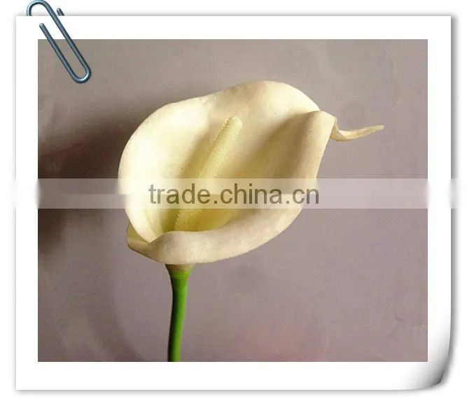 Made hand decoration indoor and outdoor pink real touch callas