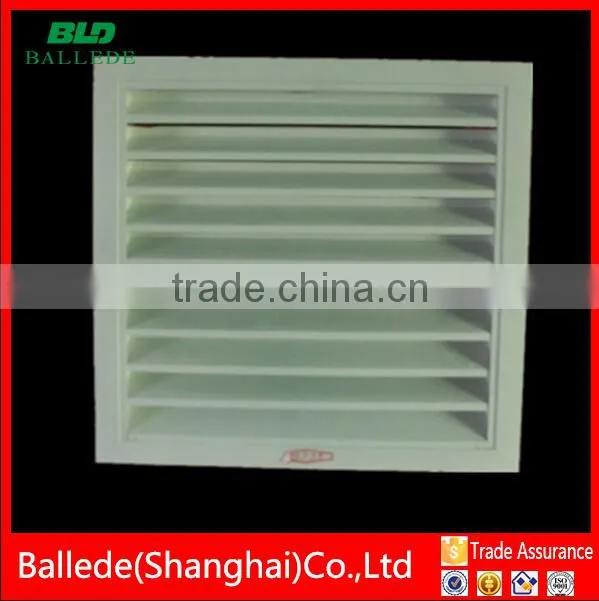aluminum louver grille for air in HVAC system