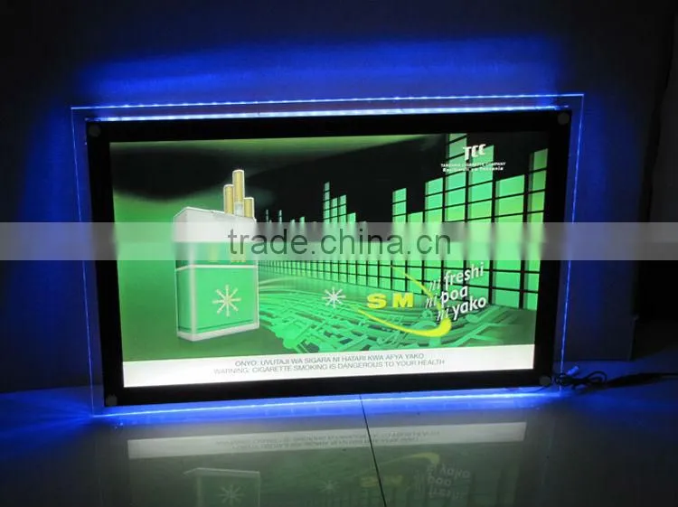 Edgelight CF1A acrylic frame light box illuminated window display units