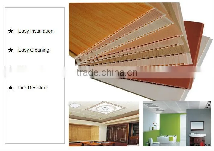 China supplier building material PVC ceiling tiles