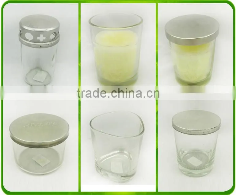 Clear Glass Candle Holder Stem With Lid