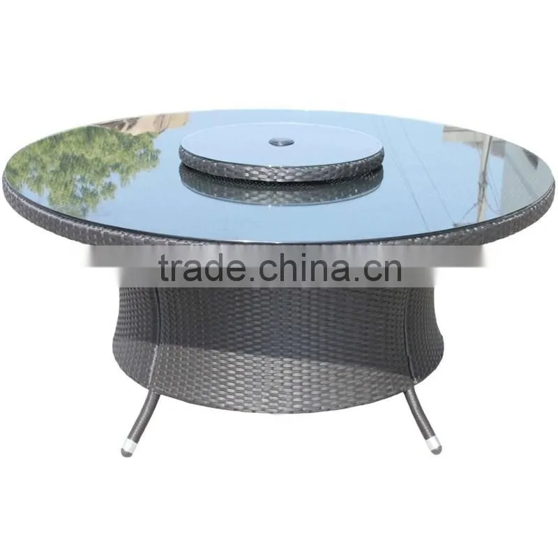 Hot Sale Outdoor Synthetic Resin Round 4,5,6,8,10,12 Seat Table Chairs Sofa Set Poly Rattan Garden Furniture