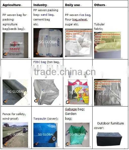 2013 WHITE polypropylene fabric waterproof for cement bag