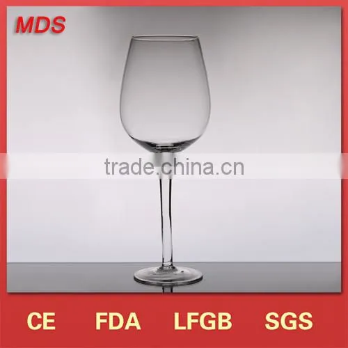 Mouth blown custom dessert crystal wine glasses factory china