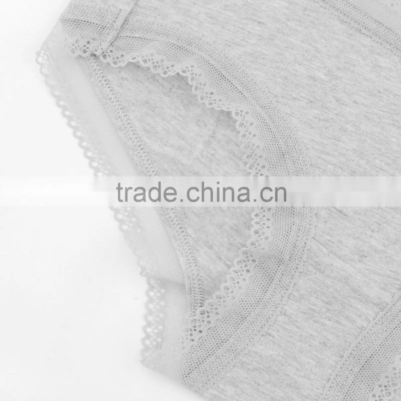 Lady's high quality soft lace cotton spandex shorts