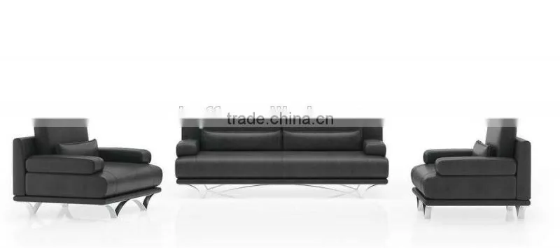 S-63 steel leather king size sofa