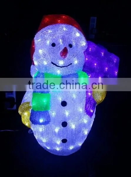 hot led sculpture light led motif light snowman light for street square decoration