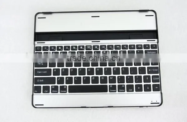 black white Aluminum Bluetooth Wireless Keyboard Case Cover for Apple New iPad 4 3 2+bluetooth wireless keyboard