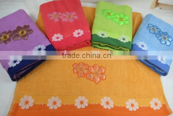 bright color bamboo cotton velour bath towel middle east market