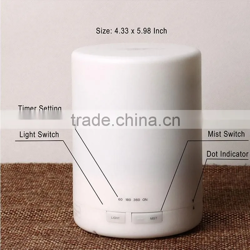 Veister 2016 Factory price 7 color changing LED light electric aroma diffuser / portable electric aromatherapy oil diffuser
