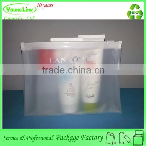 Clear plastic pvc waterproof makeup cosmetic bag for promotion