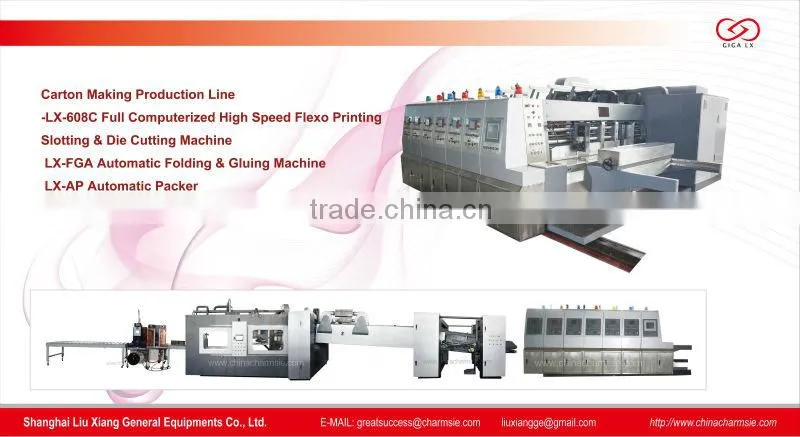 GIGA LX308 Fully Automatic Corrugated Box Machine for England