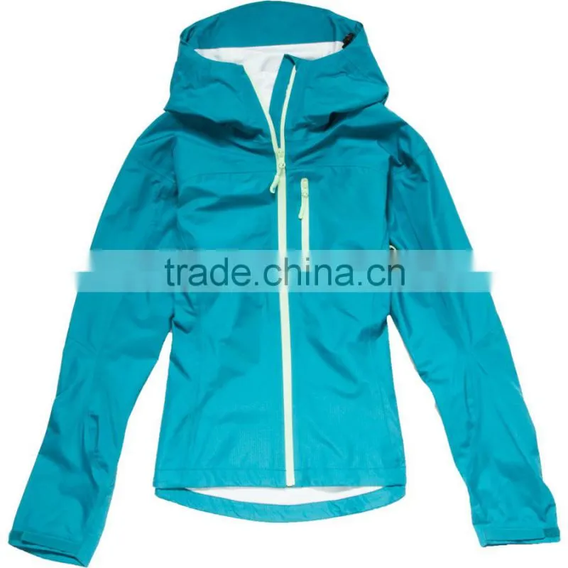 Hooded lightweight women rain proof jackets