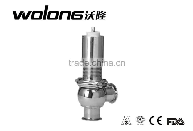 China manufacturer sanitary stainless steel safety relief valve