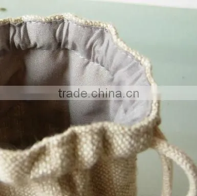 2014 New Style Canvas Bags hemp round bottom drawstring bag buggy bag wholesale