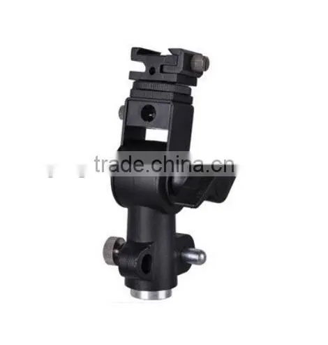 Metal Flash Hot Shoe Umbrella Holder Swivel Light Stand Bracket D Marked II
