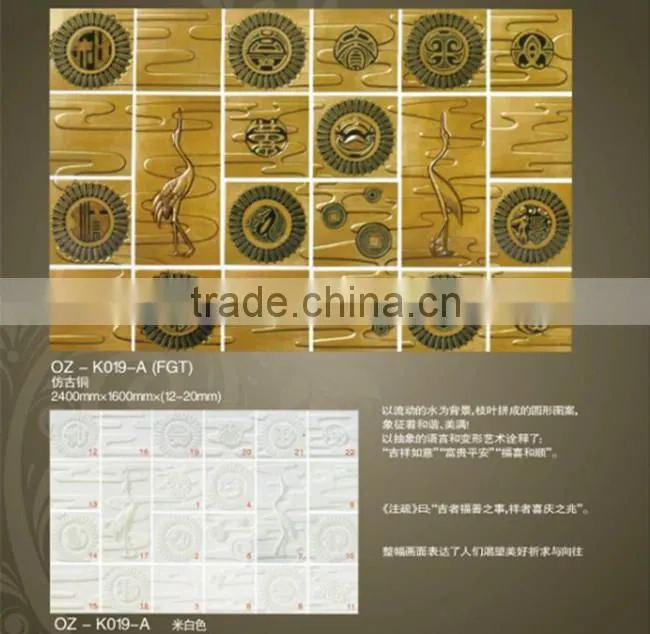 Wall panel decoration tv,3d tv background wall decoration