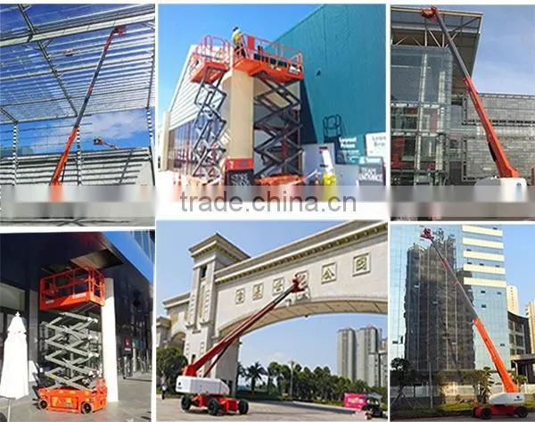 12M hydraulic scissor lift/self propelled scissor lift