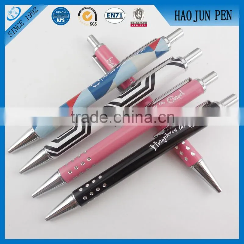 Hot Selling Multi Color Promotional Metal Cute Ball Pen